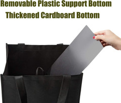 10 Pack Reusable Reinforced Handle Grocery Bags – Heavy Duty Large Shopping T…