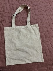 Nirvana Canvas Reusable Tote Bag Beige Graphic Print Shopping Bag