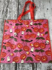 TJX 🎃Shopping Bag 🎃 PUMPKIN GHOSTS 👻Trick or Treat Sturdy Reusable Tote Fall