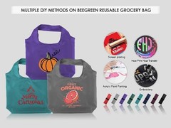 10 Pack Extra Large Reusable Grocery Bags – Foldable, Machine Washable Totes, Li