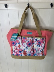 The Pioneer Woman FRESH FLORAL Garden Tote Bag with Pockets Storing Tools – NEW