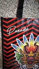 Devil Dragon Reusable Shopping Tote Bag 11 1/2″ X 13″ X 6″ From Panama