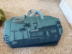 ⚡️ Trader Joe’s Dusty Blue Tote Insulated Freezer Cooler Bag NEW FREE SHIP ❤️