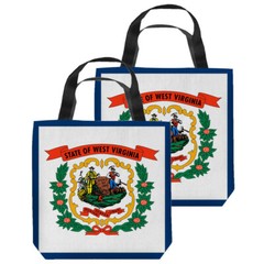 West Virginia Flag Tote Bag – 3 Sizes