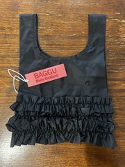 BAGGU x Molly Goddard Baby Ruffle Tote Bag Black 10.5x4x16.5