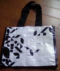 Haworth Reusable Sturdy Black and White Tote Bag