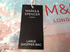 Marks & Spencer London Reusable Bag Holiday Tote 16″ x 14″ x 7″