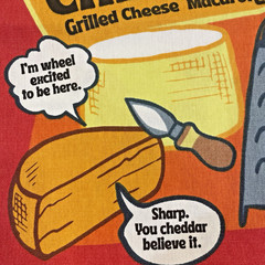 Trader Joe’s Cheese Experience Reusable Tote Bag Made in USA 100% Cotton