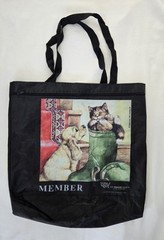 Humane Society Member Tote Bag w/Debbie Cook Artwork, 14×16″