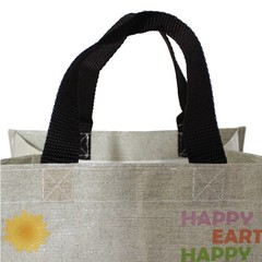 (3 Pack) Laminated Mini Woven Reusable Grocery Shopping Bags, made with a min…