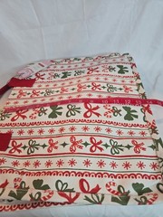 Merry & Bright Eco-Friendly Christmas Theme Heavy Duty Canvas Reusable Tote