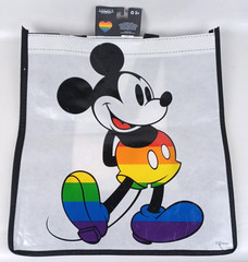 NWT Mickey Tote Bag! Reusable Shopping Bag Rainbow Disney Pride Collection