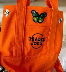 Trader Joe’s One Mini Bag Embroidery 2 Pretty Butterfly 🦋 4 Honeybee 🐝