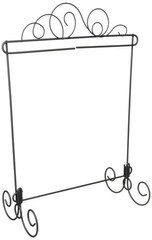 ACK89727 Grey Silver Meandering Single Table Stand 11.5×11.5 Inch