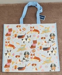 New Marshalls Cute Dogs With Fancy Snacks – Large Reusable Shopping Tote Eco Bag