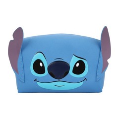 Bioworld Lilo & Stitch Face Cosmetic Bag With 3D OSFA, Multicolored