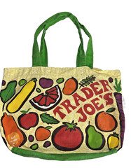 Vintage Trader Joe’s Shopping Bag Fruit & Vegetables 100% Cotton Made in USA