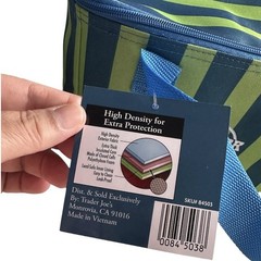 Trader Joe’s 2026 Blue and Green Striped Mini Insulated Bag