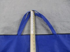 Nantucket Island Variety Large Blue Zip Tote Reusable Shopping Bag White Logo