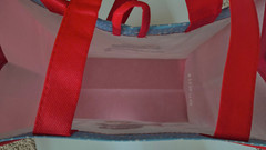 LAMINATED PUBLIX LARGE TOTE SHOPPER BAG HOLIDAY SNOWFOLK Snowman Red Blue NEW