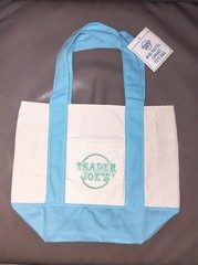 Trader Joe’s 2026 Mini Pastel Canvas Tote Bag 1 Pack