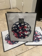 Mix NEW Lot of 10 LIFE WTR Reusable Tote Shopping Bags MED 16×13.5 WTD PROOF BAG