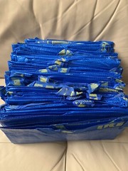 ****20 NEW IKEA Frakta Large Shopping Bag – Blue, LOT, BULK **** 172.283.40