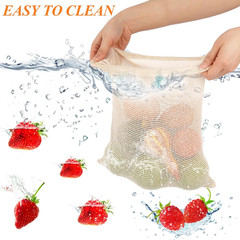 8 pack bolsas malla algodon reutilizable frutas verduras mercado almacenamiento