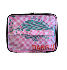 Fair Trade Fish Feed Bag Recycled Cosmetic Case or Lunch Box from Cambodia