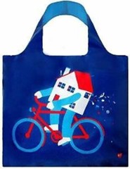 LOQI Artist Moving House Reusable Shopping Bag