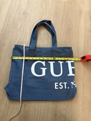 GUESS blue Denim Tote Bag Large