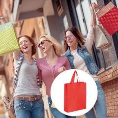 40Pcs Non-Woven Tote Bags, Reusable Gift Tote Bags 11.8 x 15 Inch 8 Color Mixed