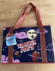 New Trader Joe’s Stand Up Collapsible Reusable Grocery Tote Shopping Bag
