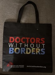 Doctors Without Borders Reusable Shopping Tote Bag Lightweight 15″ x 15″