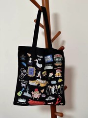 Friends Canvas Tote Bag How You Doin Grocery Everyday
