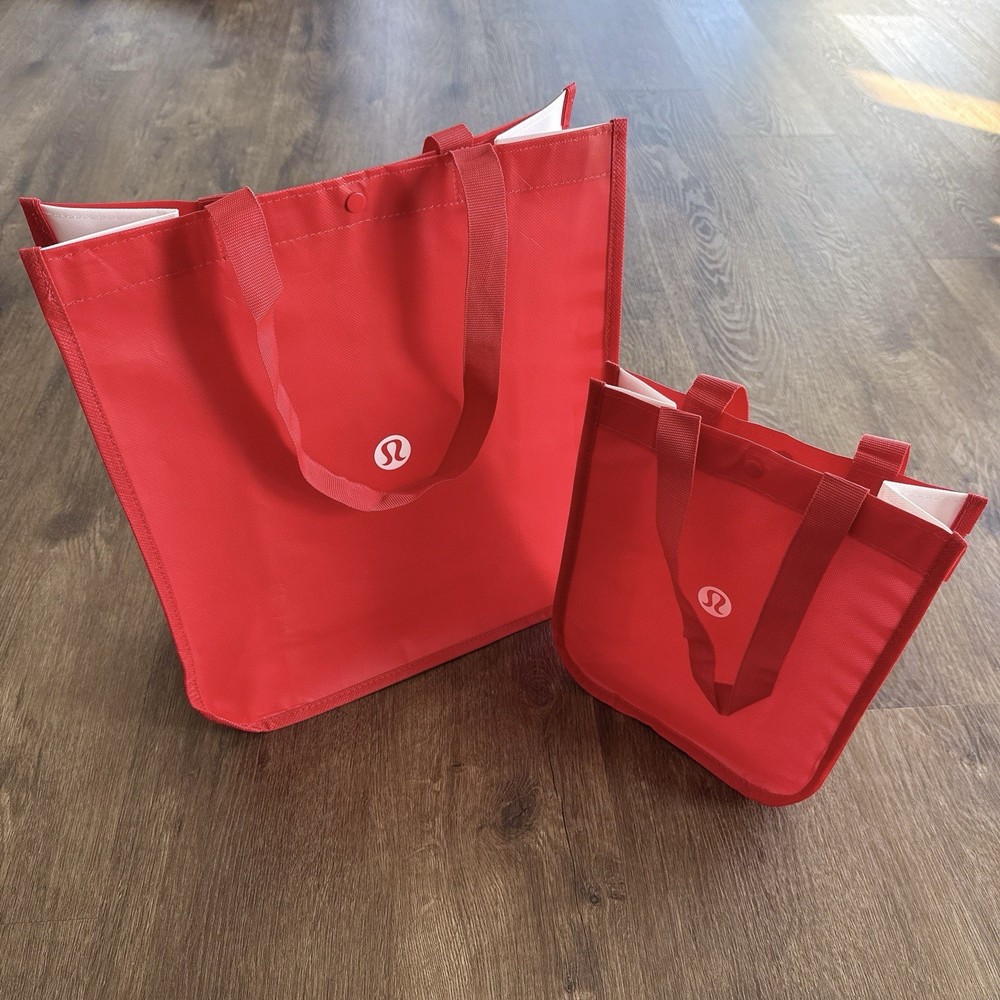 lululemon Reusable Shopping Totes – Red – Spring 2025