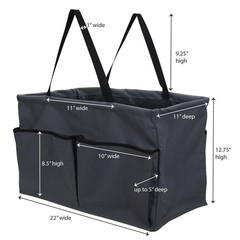 Gray Krush Container All-Purpose Utility Tote with Pockets
