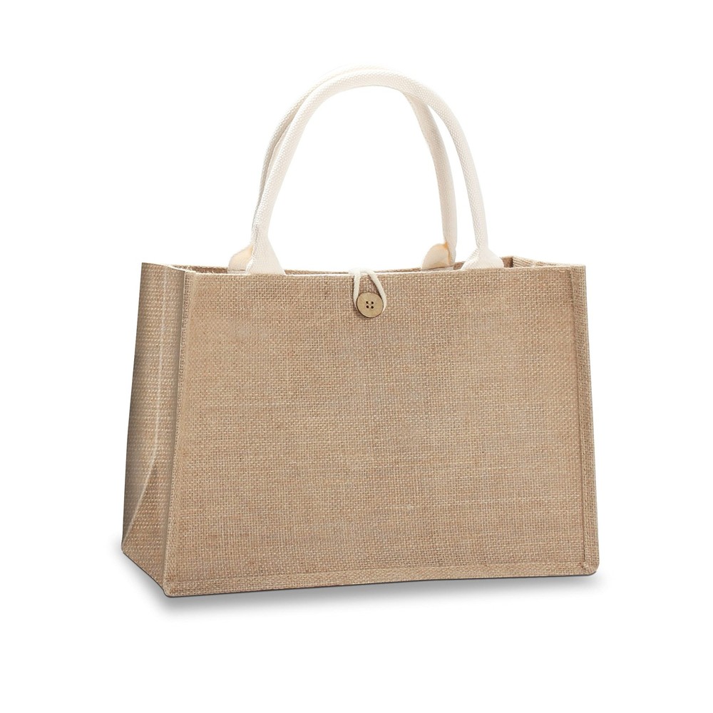 Jute Tote Bags with Button,Beach,Pool