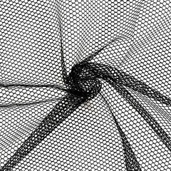 Black Mesh Fabric, 62 x 59 Inch Soft Mesh Netting Slightly Stretchy for Shopp…