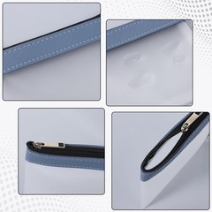 4 Pcs Clear Mini Makeup Zipper Pouch, 4.9×4.5inch Small Waterproof 4 colors