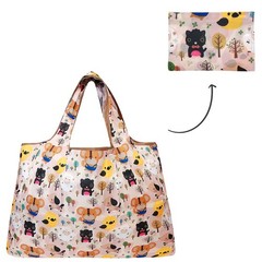 Large Reusable Tote Bag Eco Friendly Foldable Lightweight Carry Up to 44 lbs