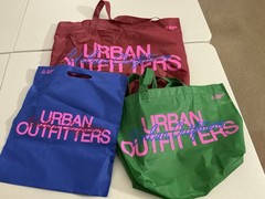 3 Urban Outfitters Reusable Bags- 3 Sizes