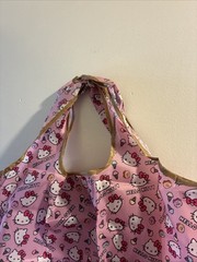 Hello Kitty Portable Foldable Reusable Shopping Shoulder Tote Bag 14x22inch