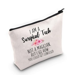 ZJXHPO Surgical Tech Makeup Bag – I’M A 23.5 cm x 17 cm,
