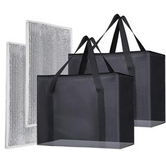 XL Insulated Grocery Bags 2PK – Heavy Duty Cooler Tote