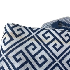 Yankee Candle Navy White Geometric Tote Bag