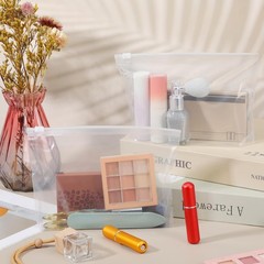 xozeooeu 120 Pcs Mini Clear Makeup Bags Bulk, Small Waterproof Small,
