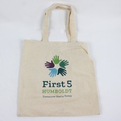 Mixed Lot of 4 Beige Canvas Tote Bags Various Sizes