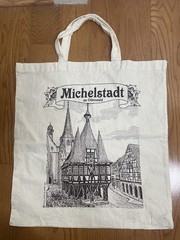 Michelstadt im Odenwald Cotton Shopping Bag Tote 15″ x 14-1/2″ Double Handles