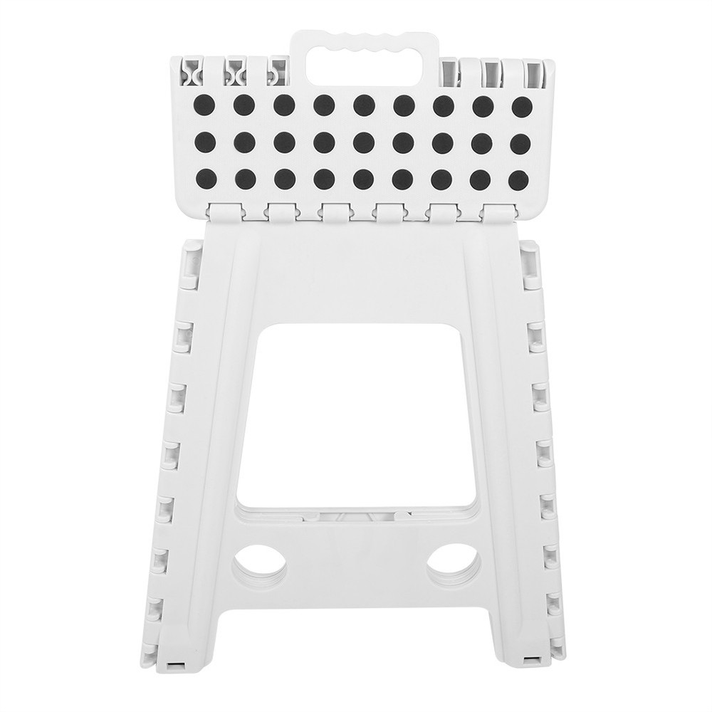 (9)Portable Living Plastic Dots Folding Step Stool Anti Slip Foldable Adults